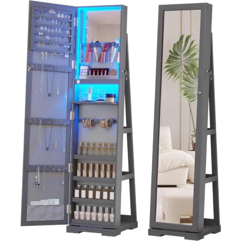 Armário de Joias com Espelho d - Full Length Mirror Jewelry Armoire avaliação e preço
