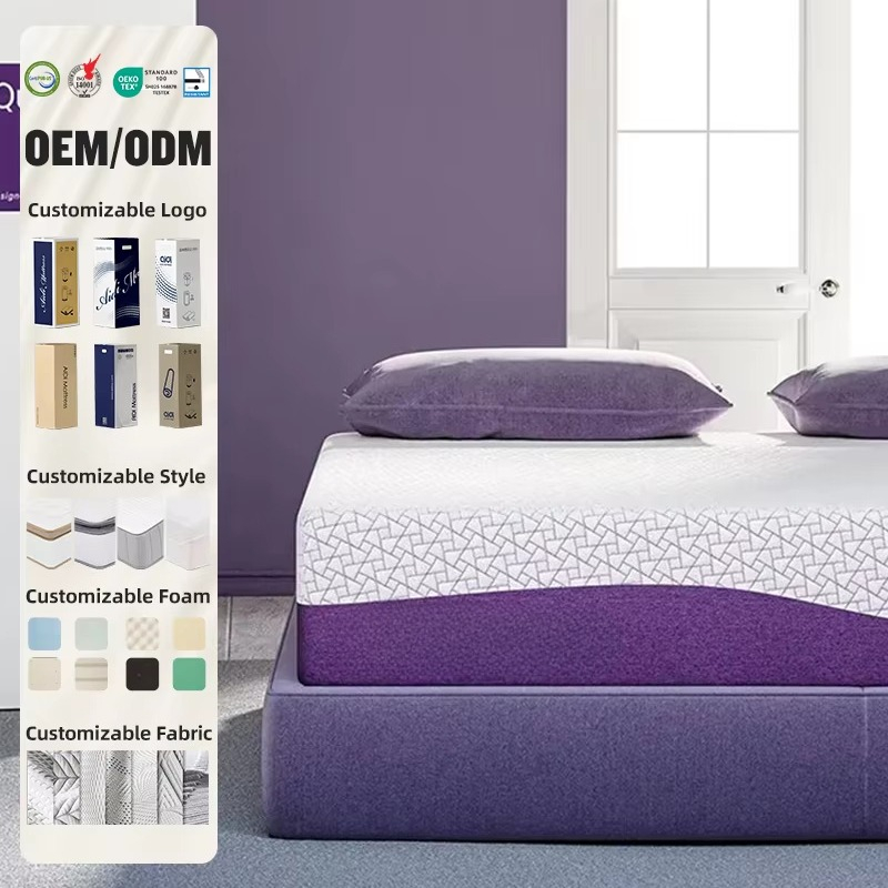 Colchão OEM/ODM Prple Color Qu - Memory Foam Mattress In A Box Queen avaliação e preço