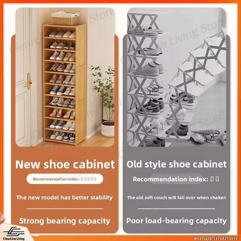 Sapateira Moderna Multicamadas - Shoe Rack Cabinet Narrow Entryway avaliação e preço
