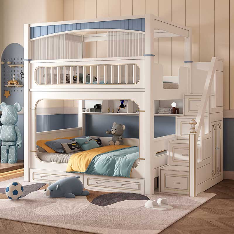 Conjuntos de Móveis Modernos p - Bunk Bed With Stairs And Slide avaliação e preço