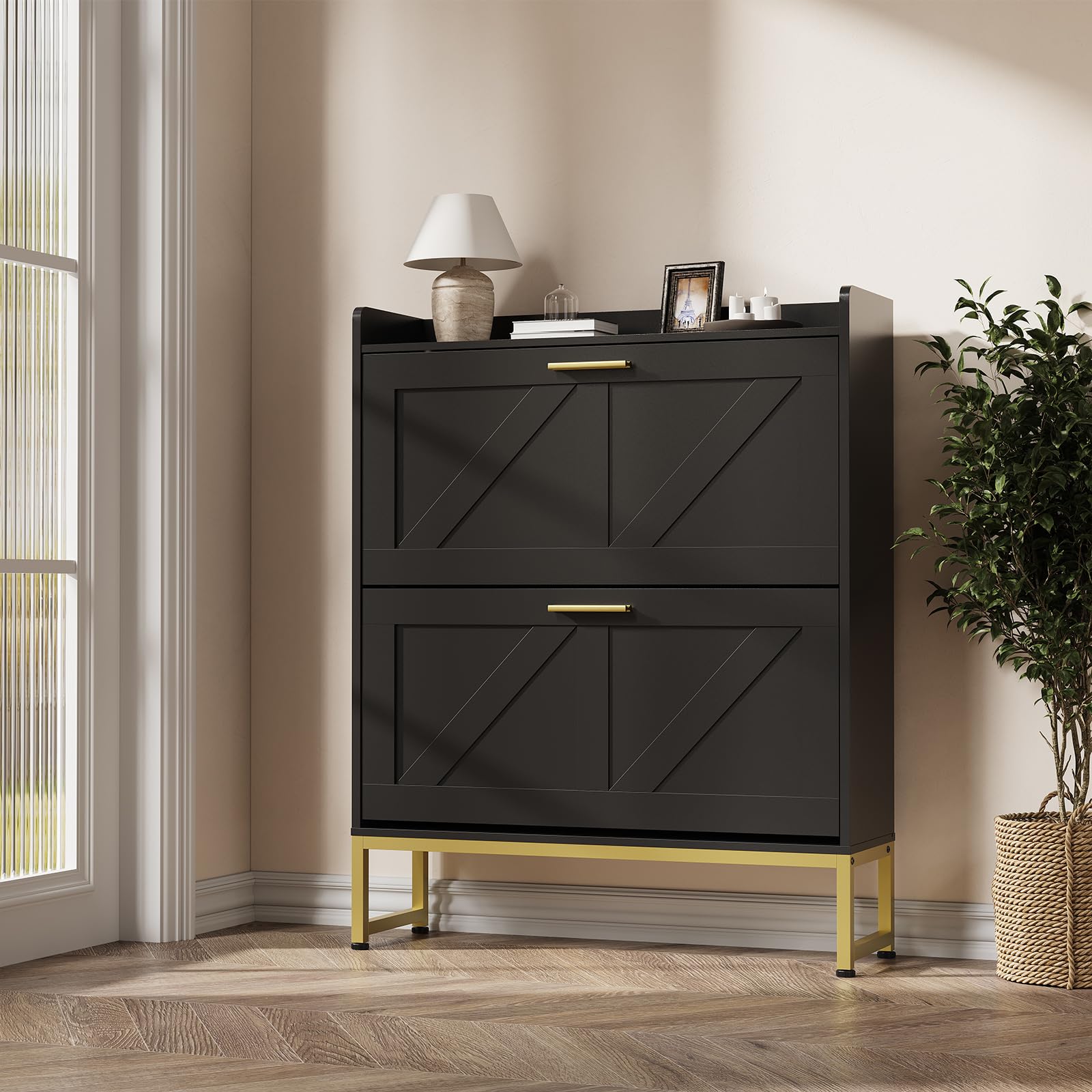 Armário de Sapatos Estreito pa - Shoe Rack Cabinet Narrow Entryway avaliação e preço