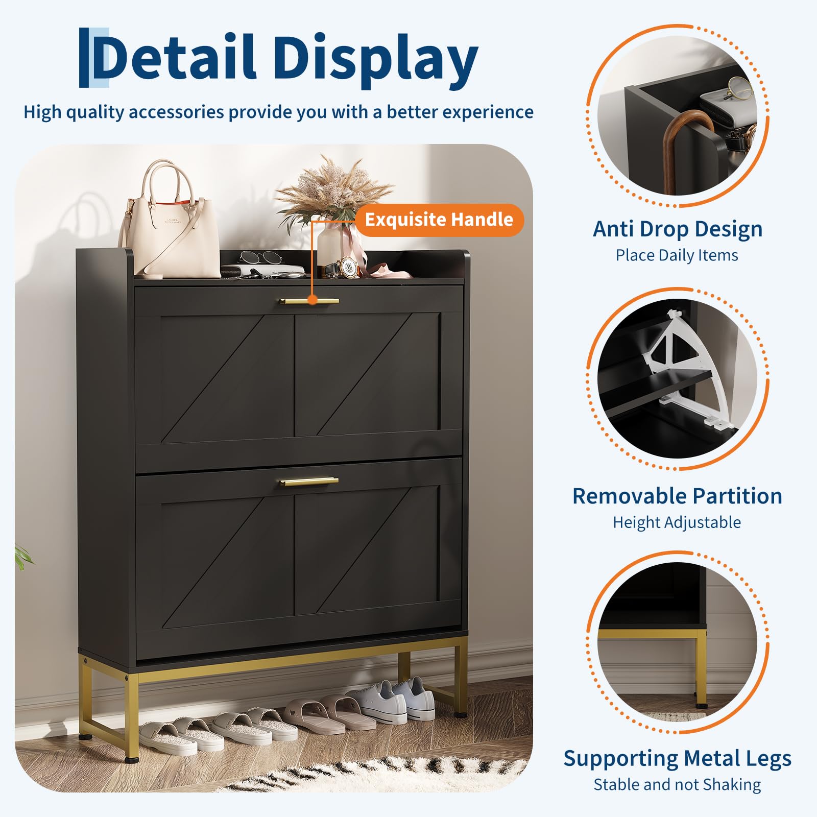 Armário de Sapatos Estreito pa - Shoe Rack Cabinet Narrow Entryway avaliação e preço