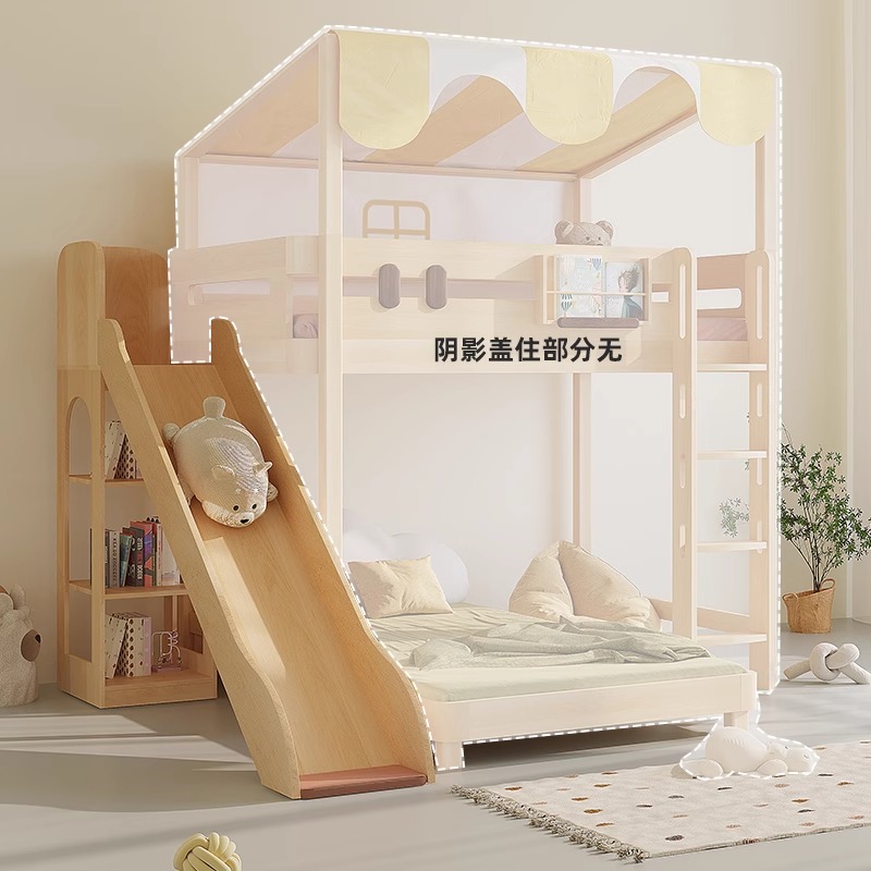 Beliche slide única venda cama - Bunk Bed With Stairs And Slide avaliação e preço