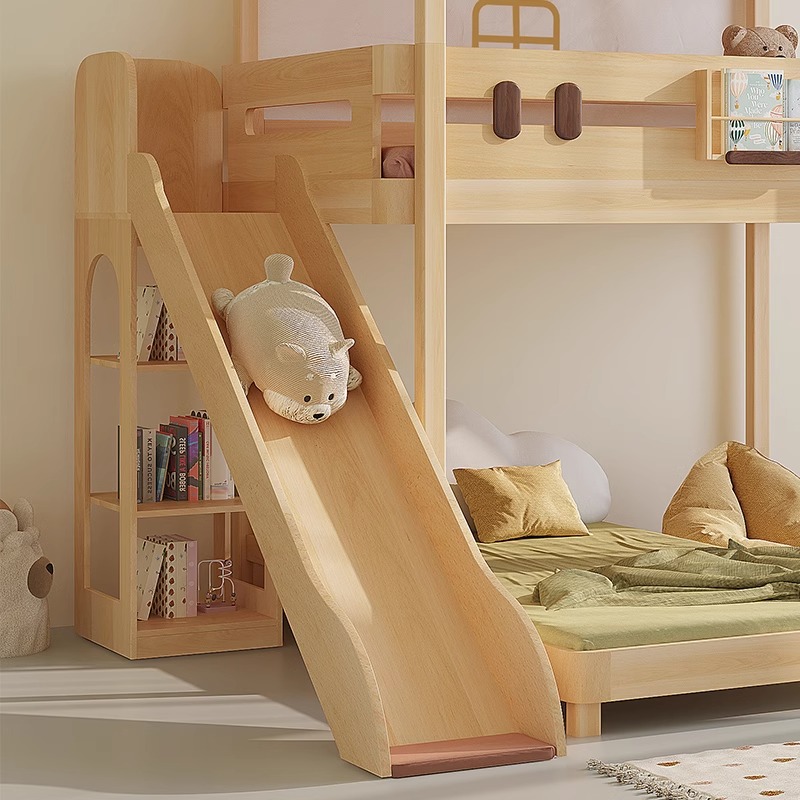 Beliche slide única venda cama - Bunk Bed With Stairs And Slide avaliação e preço