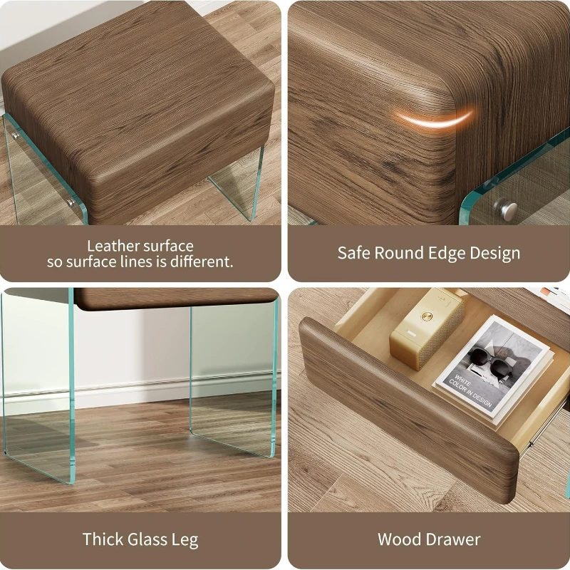 Mesa de Cabeceira com Gaveta,  - Solid Wood Nightstand 2 Drawers avaliação e preço