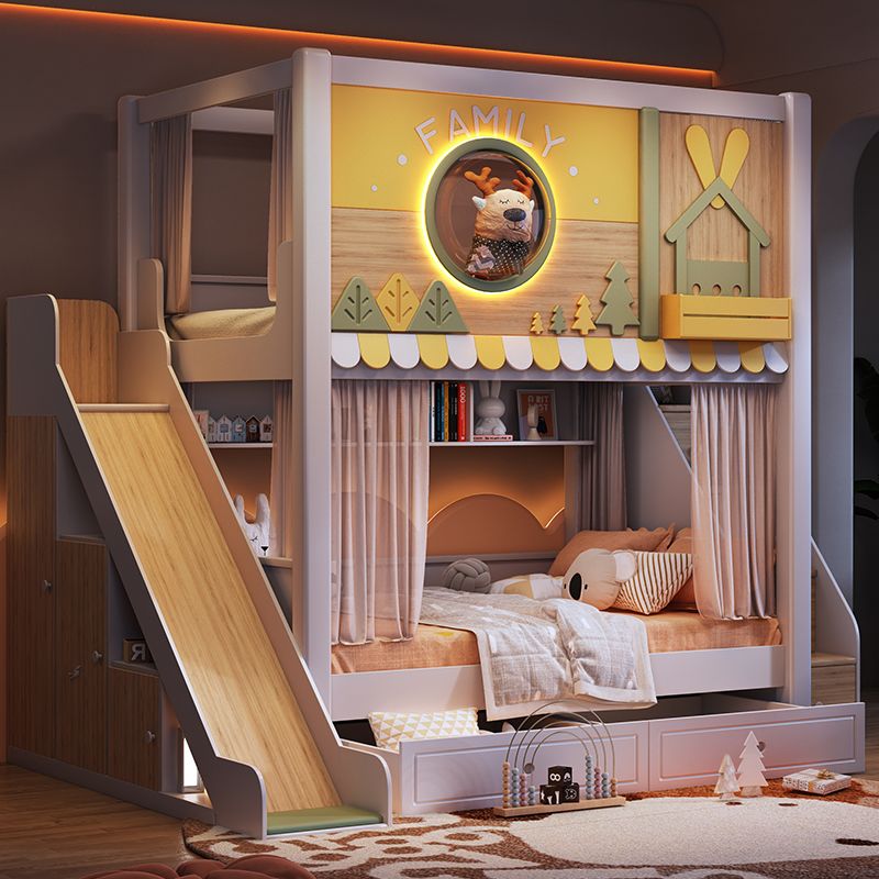 Cama Beliche Infantil com Tema - Bunk Bed With Stairs And Slide avaliação e preço