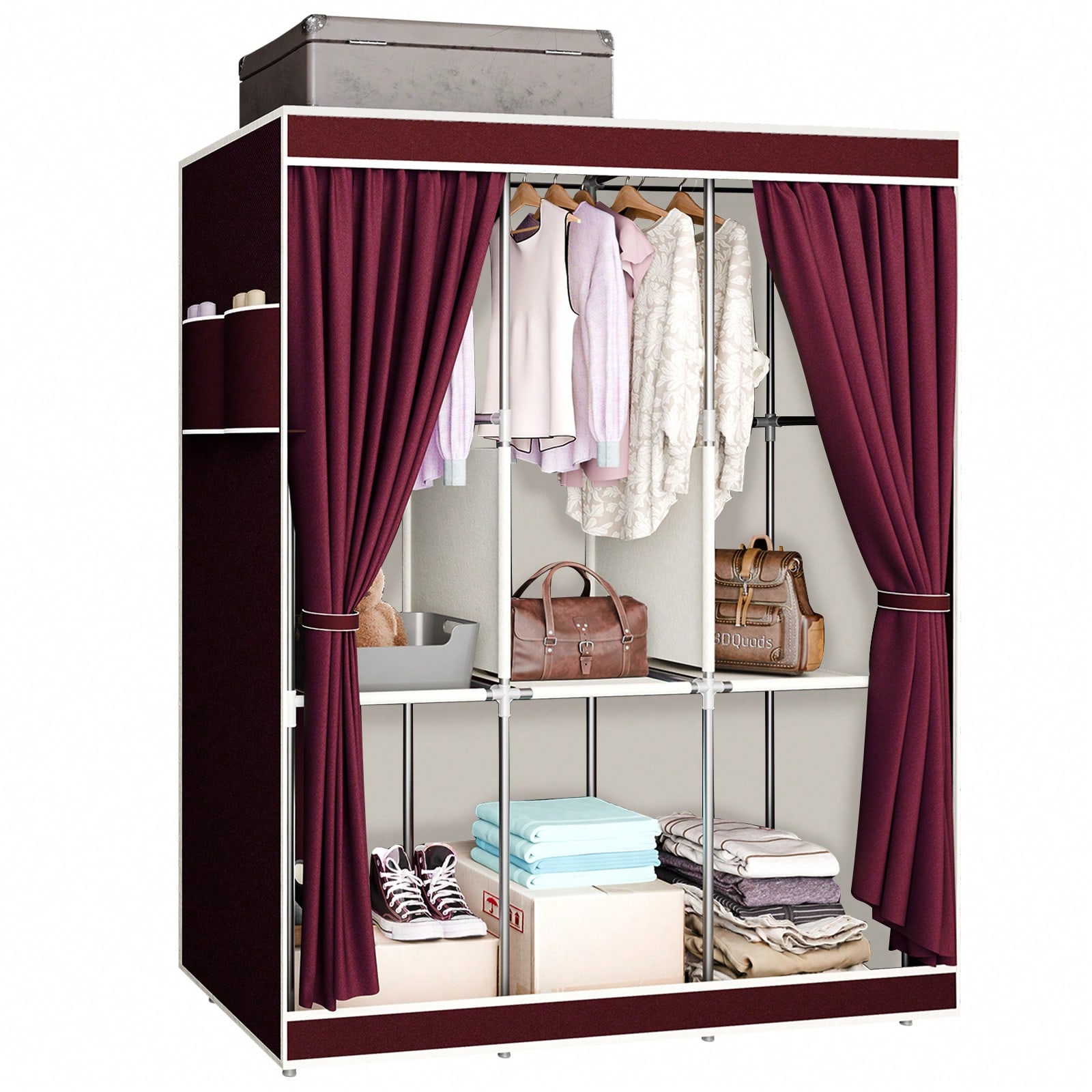 Guarda-Roupa Portátil de 65 Po - Wardrobe Closet Portable Fabric Cover avaliação e preço