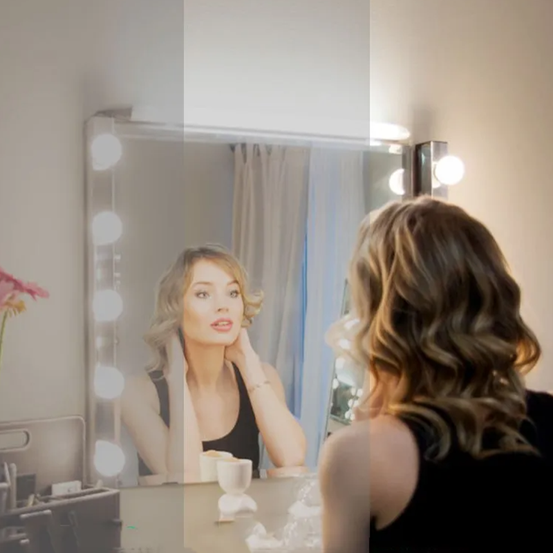 Espelho de Maquiagem LED com L - Dressing Table Vanity With Lighted Mirror avaliação e preço