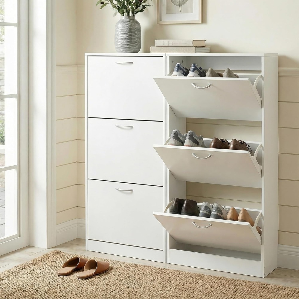 Armário de Sapatos Estreito pa - Shoe Rack Cabinet Narrow Entryway avaliação e preço