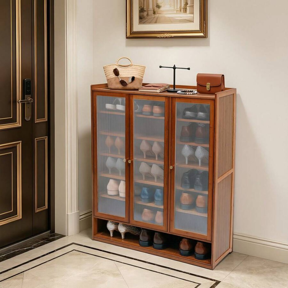 Armário de Sapatos de 8 Níveis - Shoe Rack Cabinet Narrow Entryway avaliação e preço
