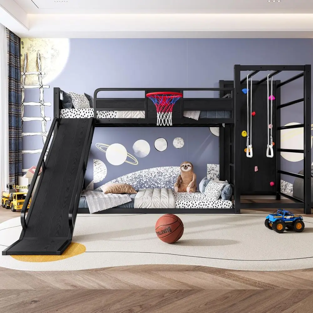 Beliche de Metal Duplo com Ces - Bunk Bed With Stairs And Slide avaliação e preço