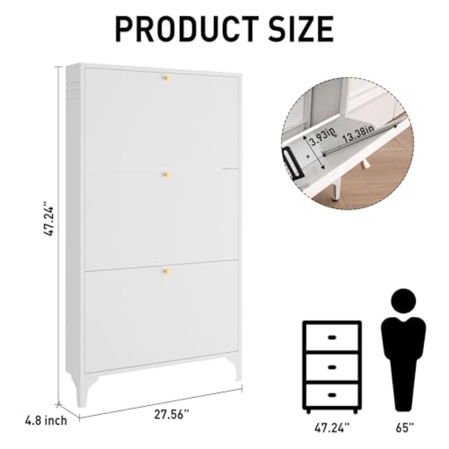 Armário de Sapatos Independent - Shoe Rack Cabinet Narrow Entryway avaliação e preço